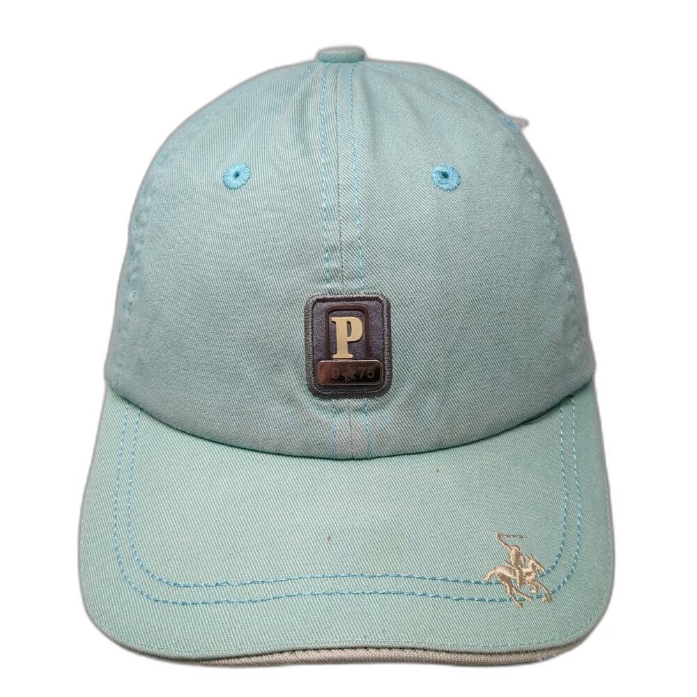 Polo Academy Baseball Cap Blue OSFM Slideback Embroidered Cotton Patch Logo Hat